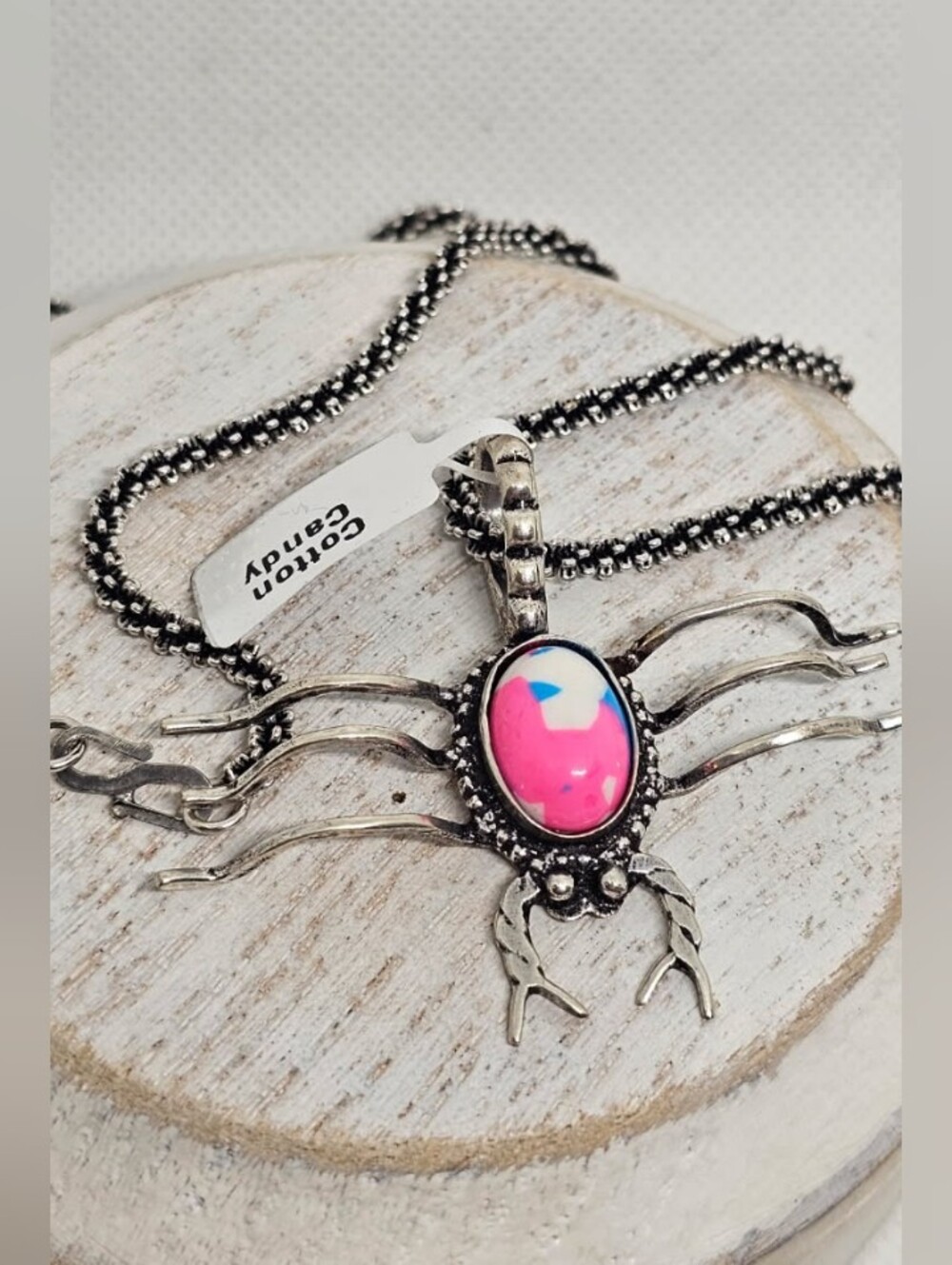 Native American Cotton Candy Turquoise Scorpion Pendant Necklace Nwt